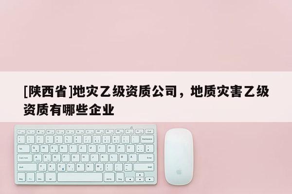 [陕西省]地灾乙级资质公司，地质灾害乙级资质有哪些企业