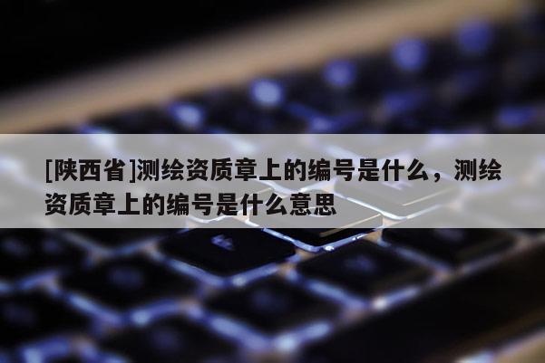 [陕西省]测绘资质章上的编号是什么，测绘资质章上的编号是什么意思