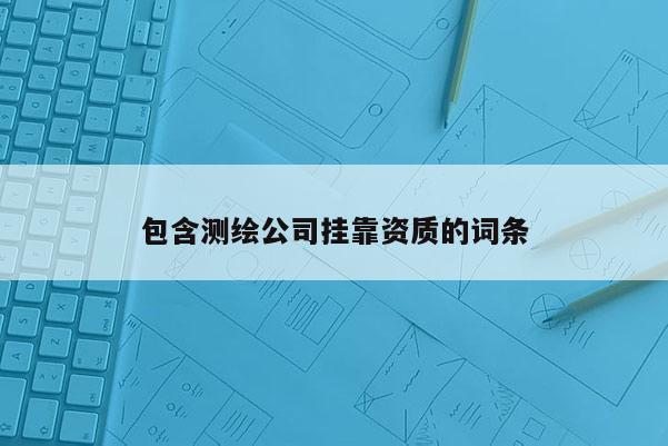 包含测绘公司挂靠资质的词条