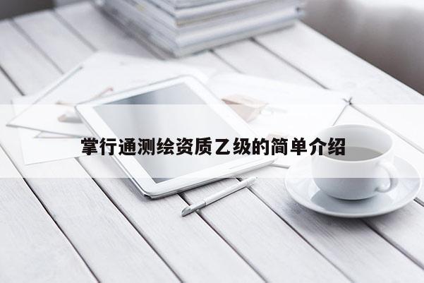 掌行通测绘资质乙级的简单介绍