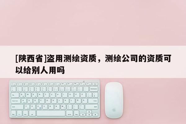 [陕西省]盗用测绘资质，测绘公司的资质可以给别人用吗
