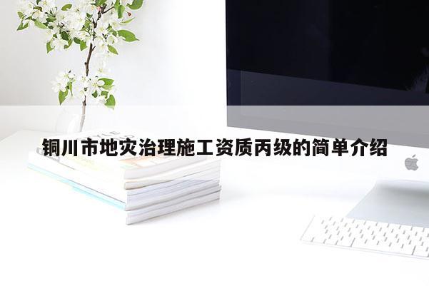 铜川市地灾治理施工资质丙级的简单介绍