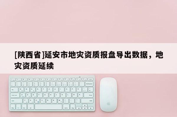 [陕西省]延安市地灾资质报盘导出数据，地灾资质延续